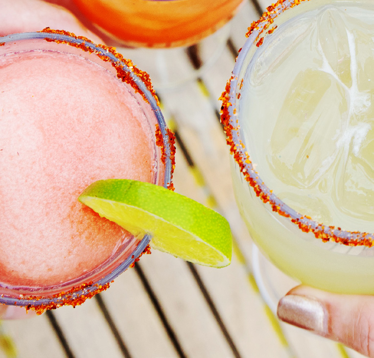 Colorful waterfront cocktails from the ENVY hospitality collection